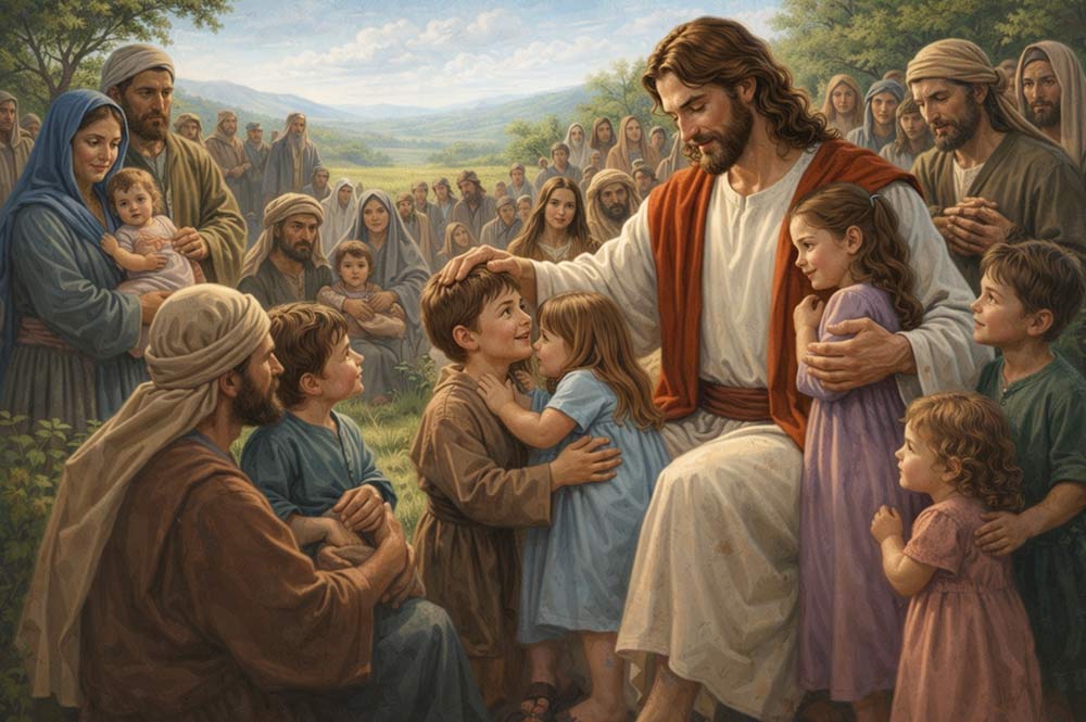 Jesus blesses the children