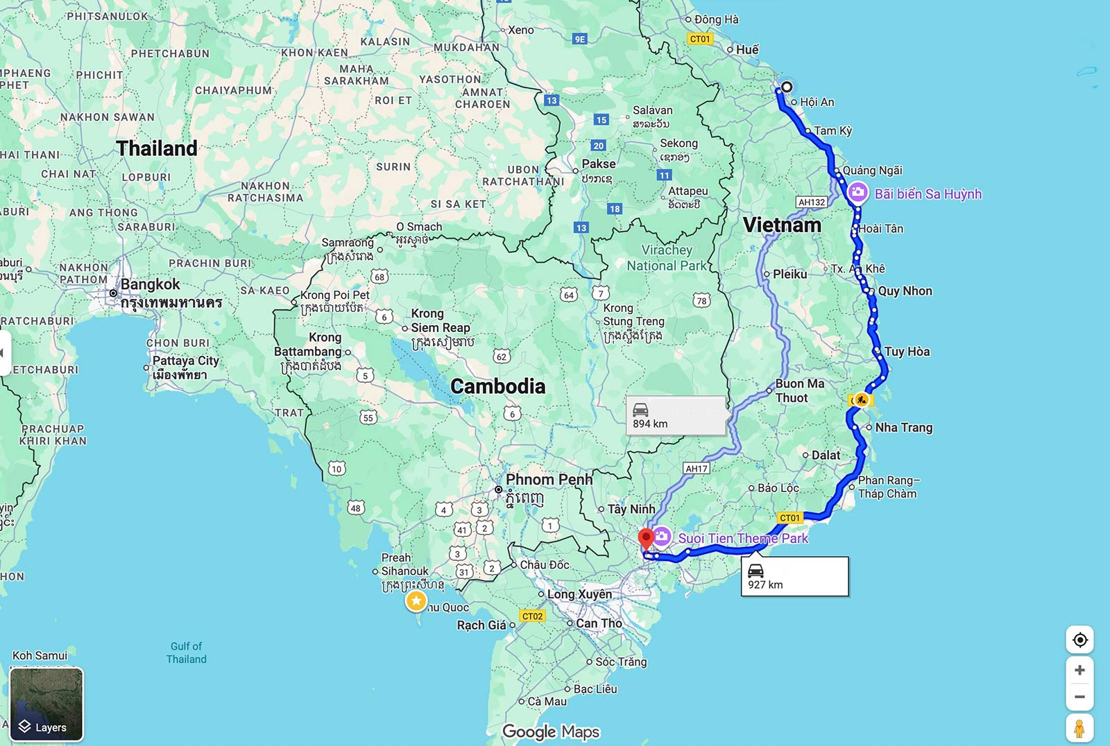 Da Nang to Ho Chi Minh City (Saigon) 