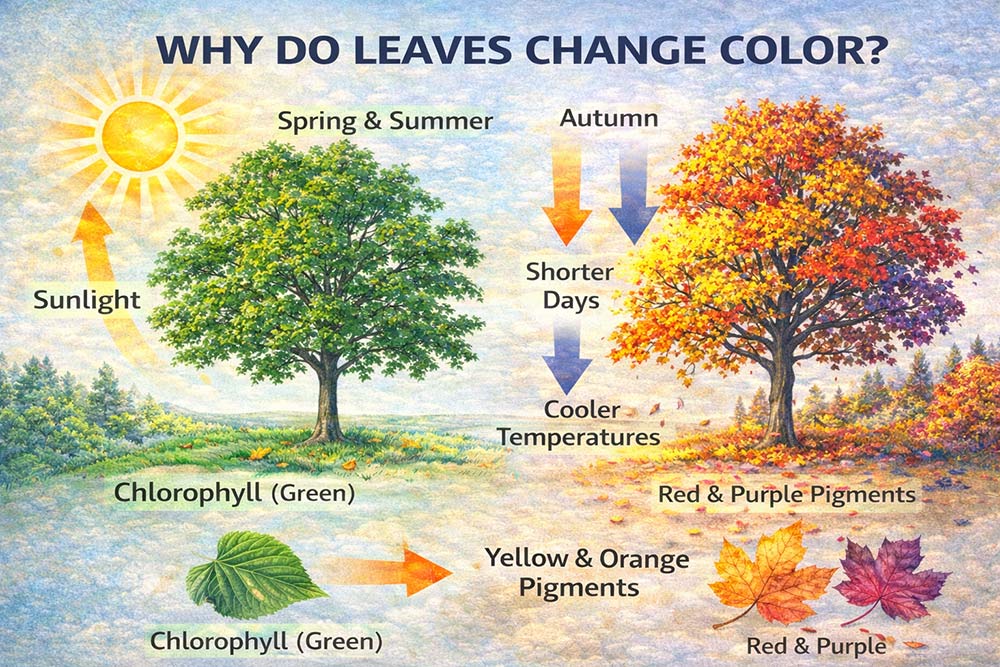 why do leaves change color