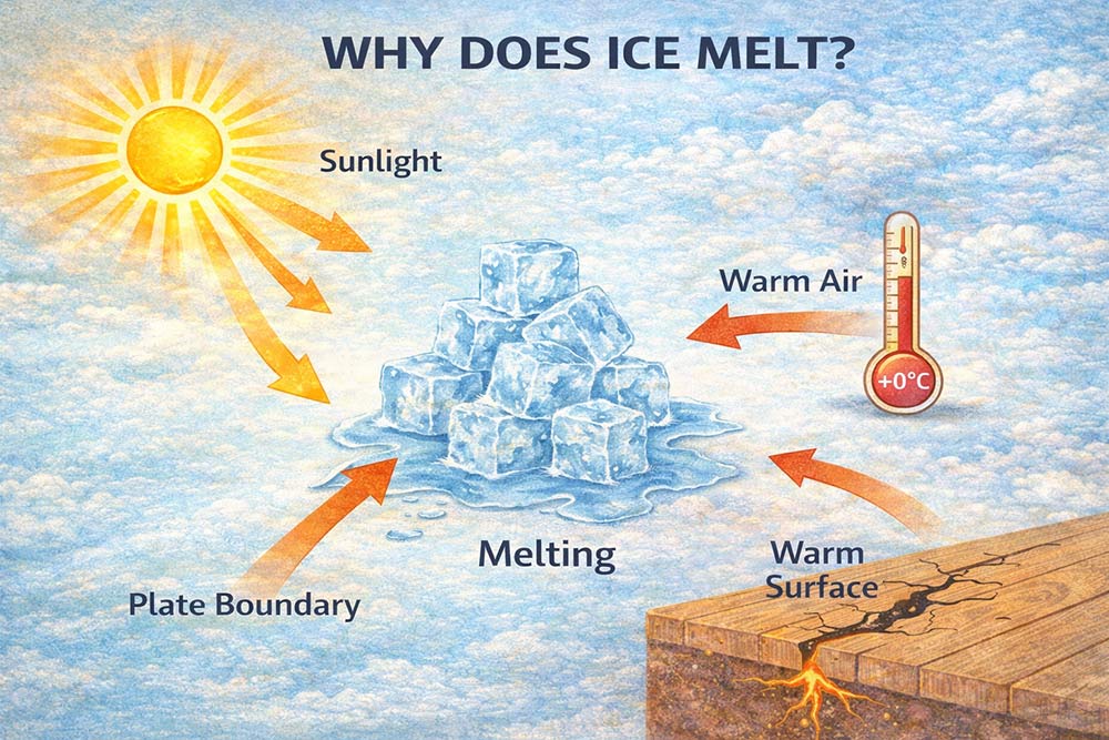 why does ice melt