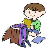 Boy with backpack