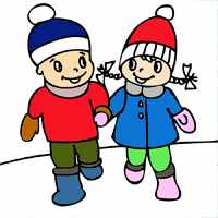 A boy with a girl
