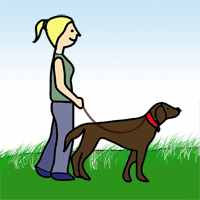 A girl with dog 