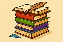pile of books
